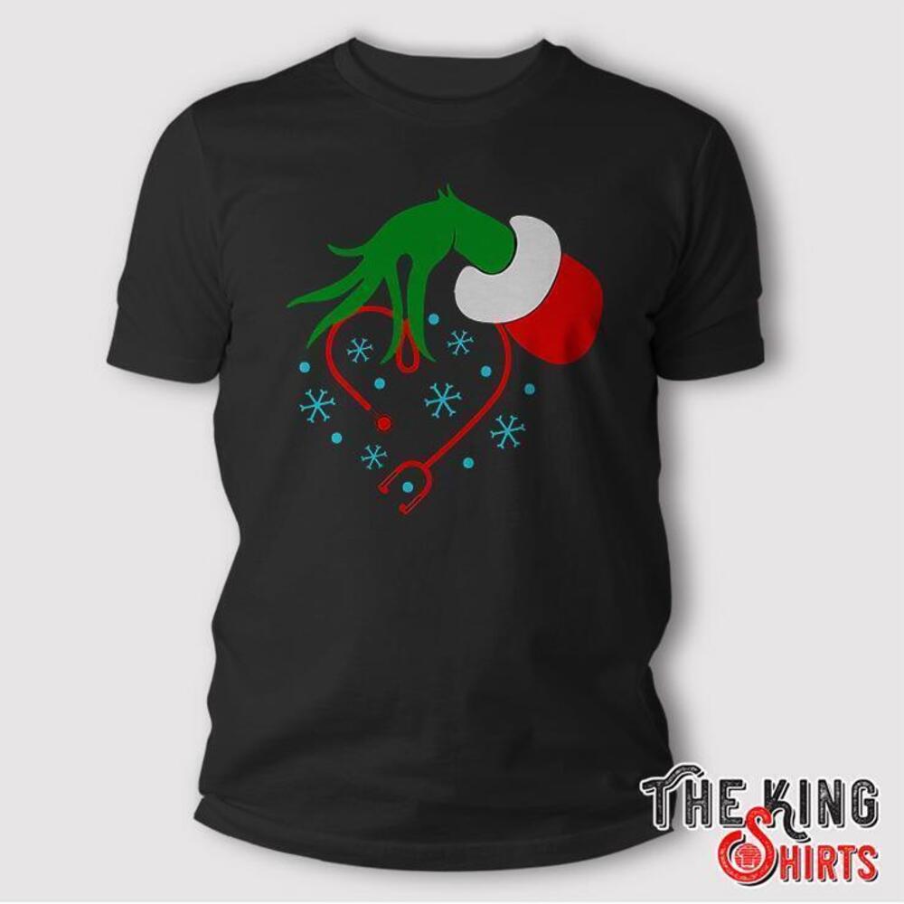 Nurse Grinch Christmas T Shirt